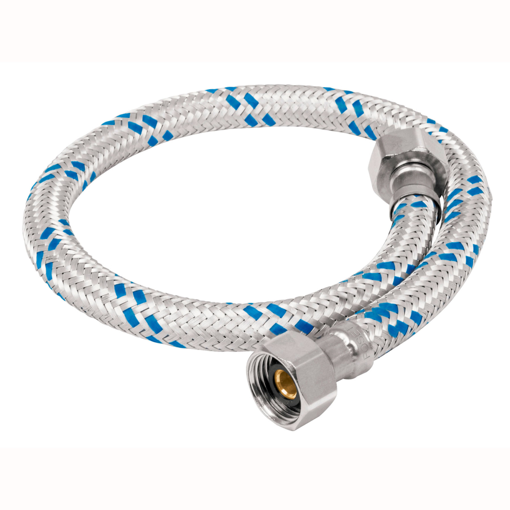 Manguera lavabo/fregadero, aluminio, 1/2' x 1/2', 55 cm FFR-55