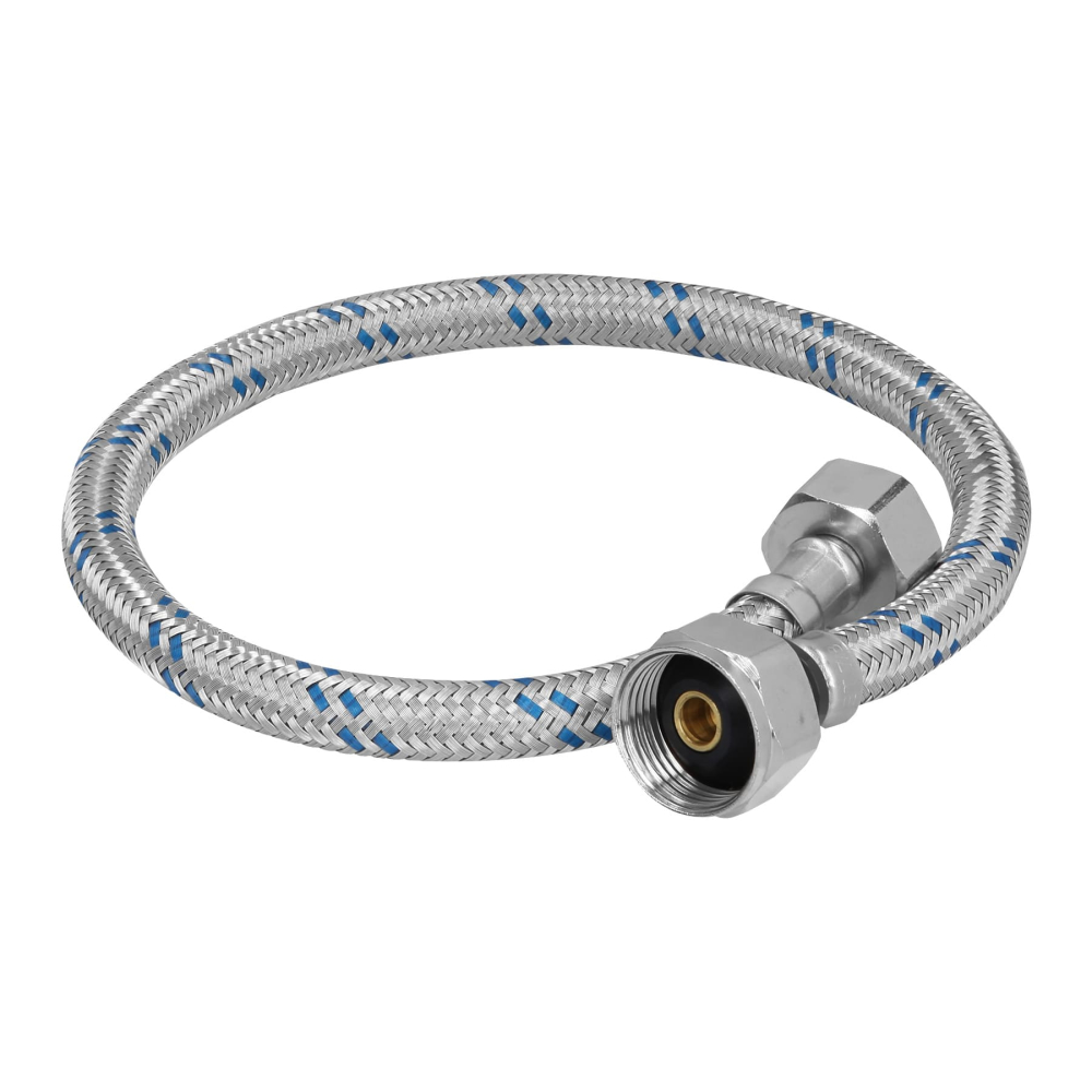 Manguera p/WC, aluminio, 1/2' x 7/8', 50 cm, FOSET FWC-50