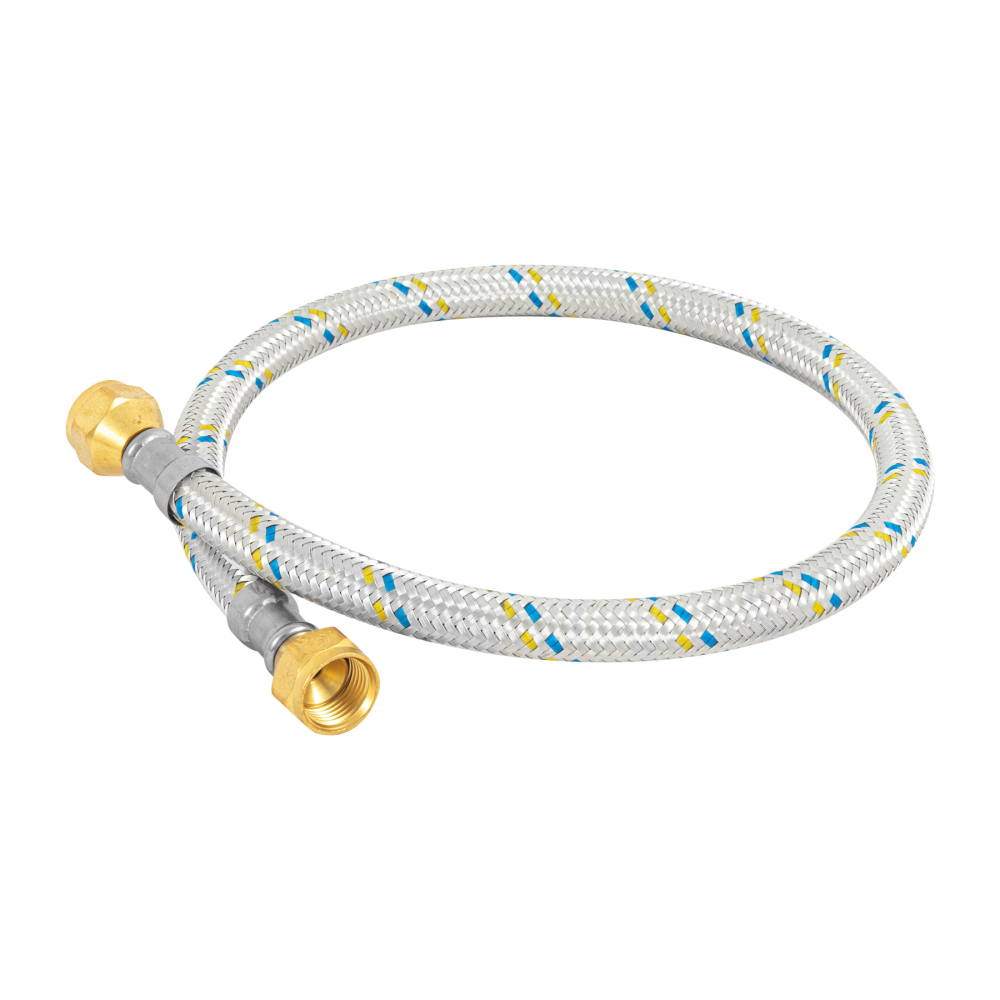 Manguera para gas, aluminio, 3/8' flare, 60 cm, FOSET FGA-06