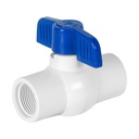 Válvula esfera de PVC 3/4' roscable, FOSET PVC-ES-3/4R