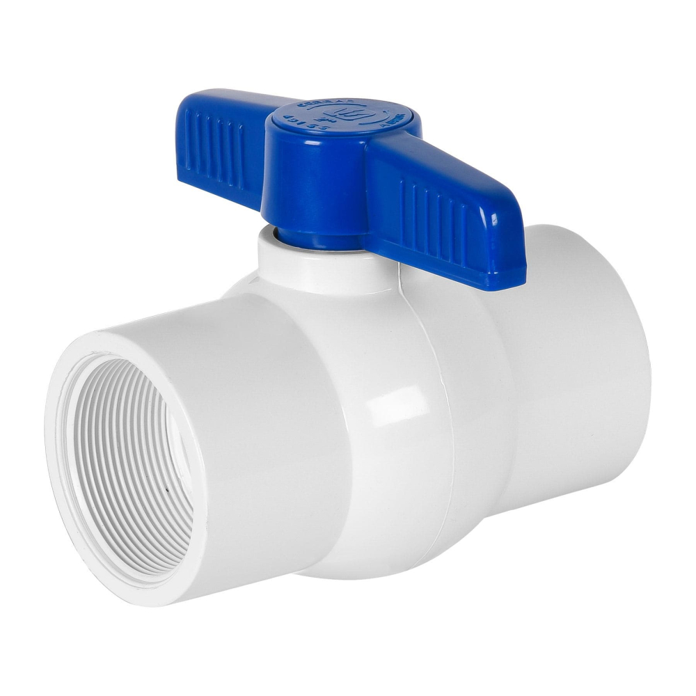 Válvula esfera de PVC 2' roscable, FOSET PVC-ES-2R