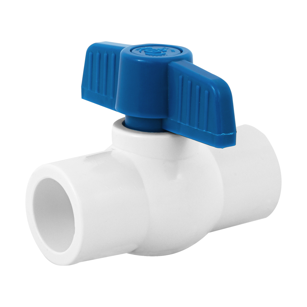 Válvula de esfera de PVC 1/2'para cementar, FOSET PVC-ES-1/2