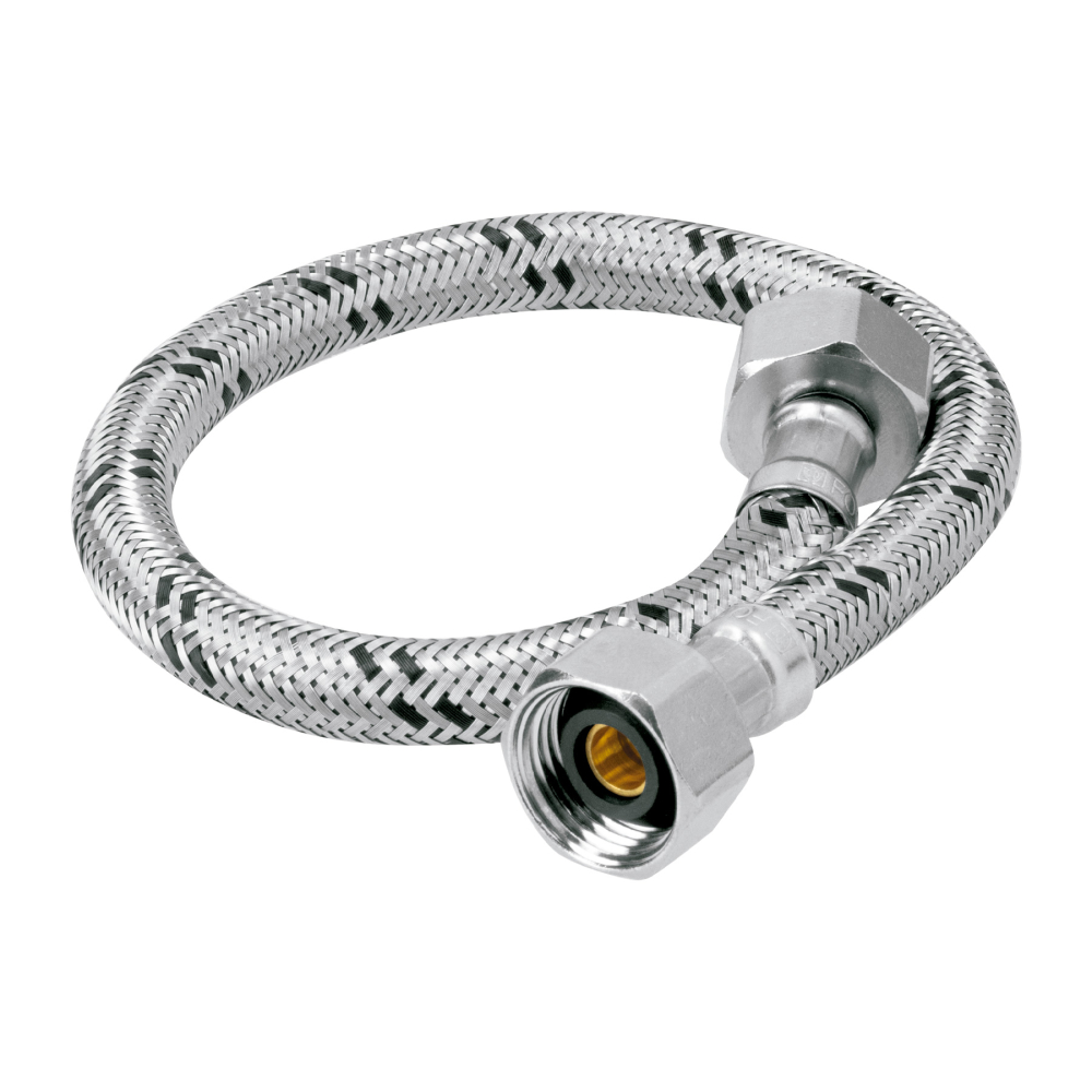Manguera lavabo/fregadero, acero inox, 1/2' x 1/2', 40 cm FLA-40X