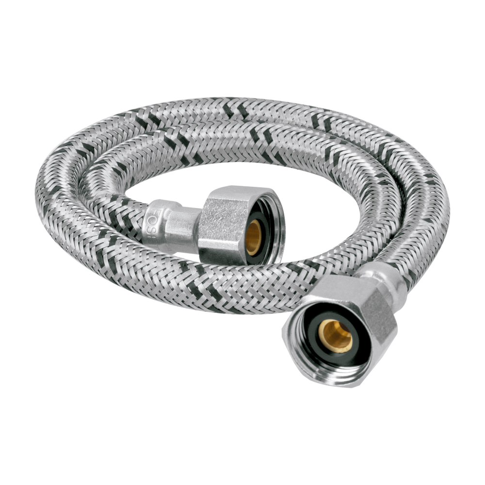 Manguera lavabo/fregadero, acero inox, 1/2' x 1/2', 55 cm FFR-55X