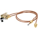 Termopar con piloto, tubo de cobre, 60 cm, FOSET TEPAR-60