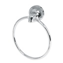 Toallero de argolla, chapetón redondo, cromo, FOSET AQUA AQA-77