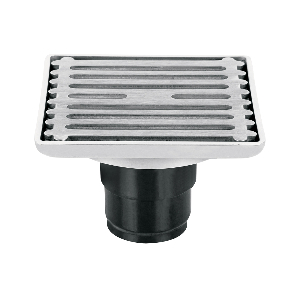 Resumidero cuadrado 4' x 4', acero inoxidable, AQUA RS-701