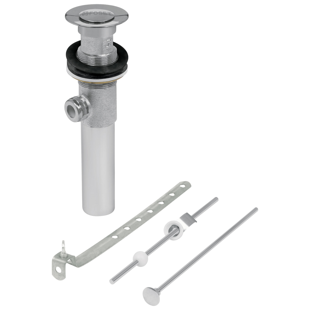 Contra para lavabo, con rebosadero,sistema automático, cromo DE-151