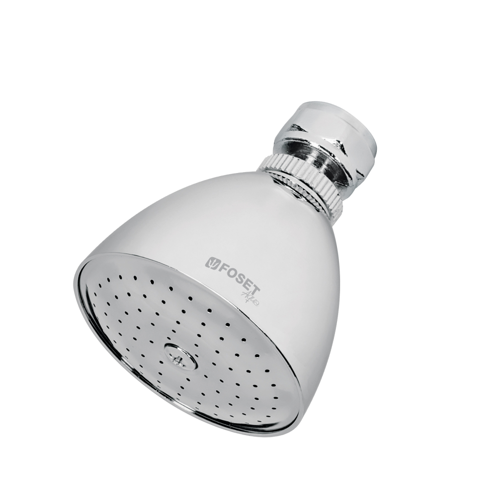 Regadera cónica 2-1/2', metálica, sin brazo, cromo, AQUA R-509S