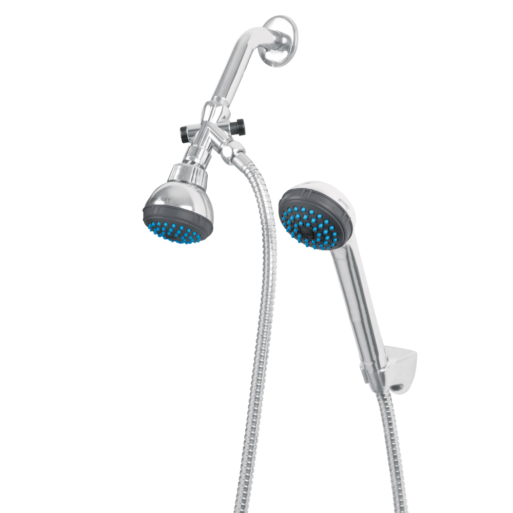 Regadera 2-1/2' con extensión tipo teléfono, FOSET BASIC R-007