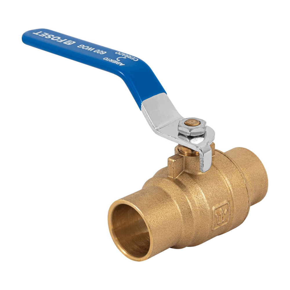 Válvula de esfera, de latón, soldable, 1', alta presión ESSO-1X