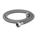 Manguera lavabo/fregadero, vinilo gris, 1/2' x 1/2', 100 cm FFR-100V