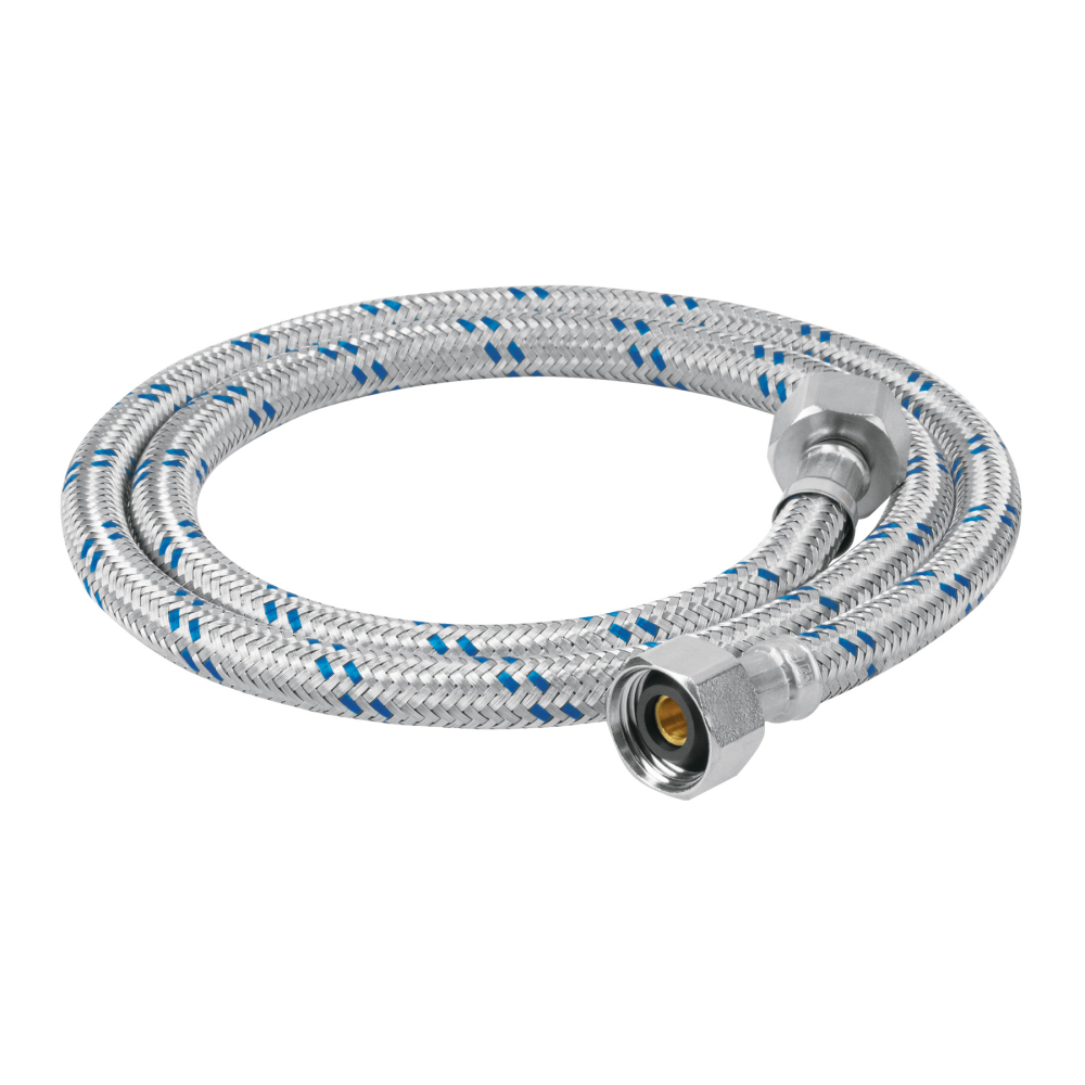 Manguera lavabo/fregadero, aluminio, 1/2' x 1/2', 100cm FFR-100