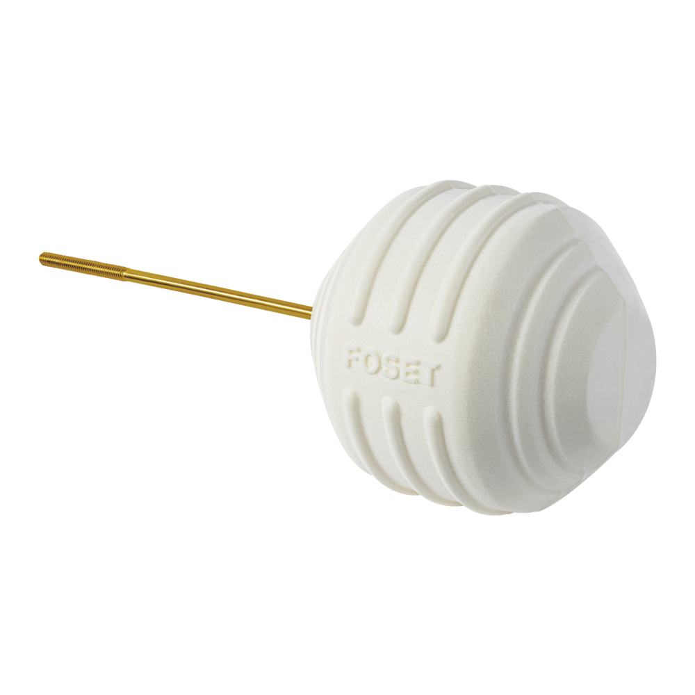 Flotador de poliuretano # 6 con varilla, FOSET FPOL-6