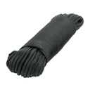 Piola de nylon paracord de 4mm x 30m negro, madeja, FIERO PIO-430NN