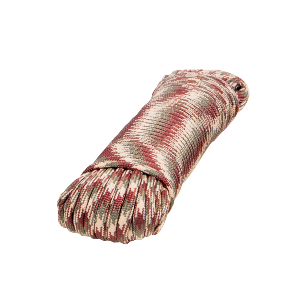 Piola de nylon paracord de 4mm x 15m camo, madeja, FIERO PIO-415NC