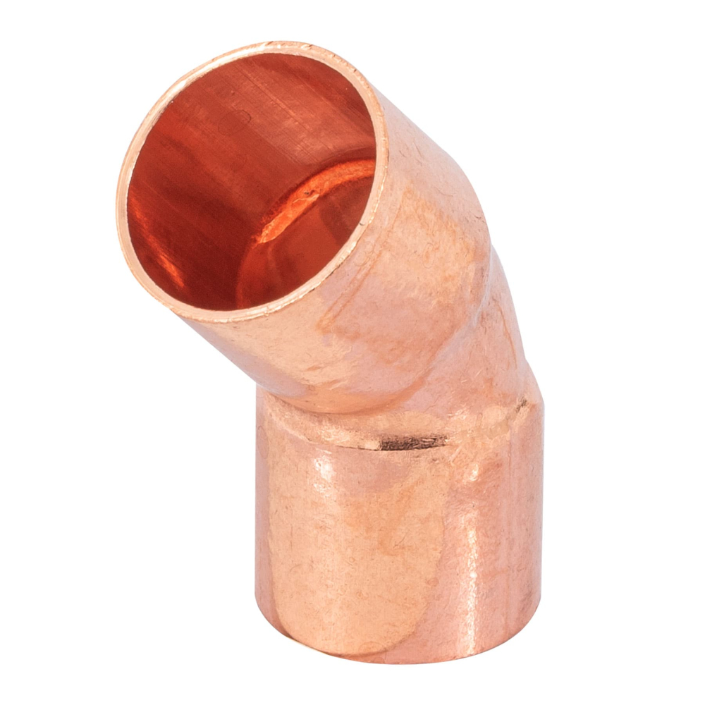 Codo 45° de cobre 1/2', FOSET CC-861