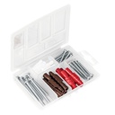 Estuche 26 taquetes 3/16', 1/4', 5/16', c/pijas #6, #8, #10 TQ-26J