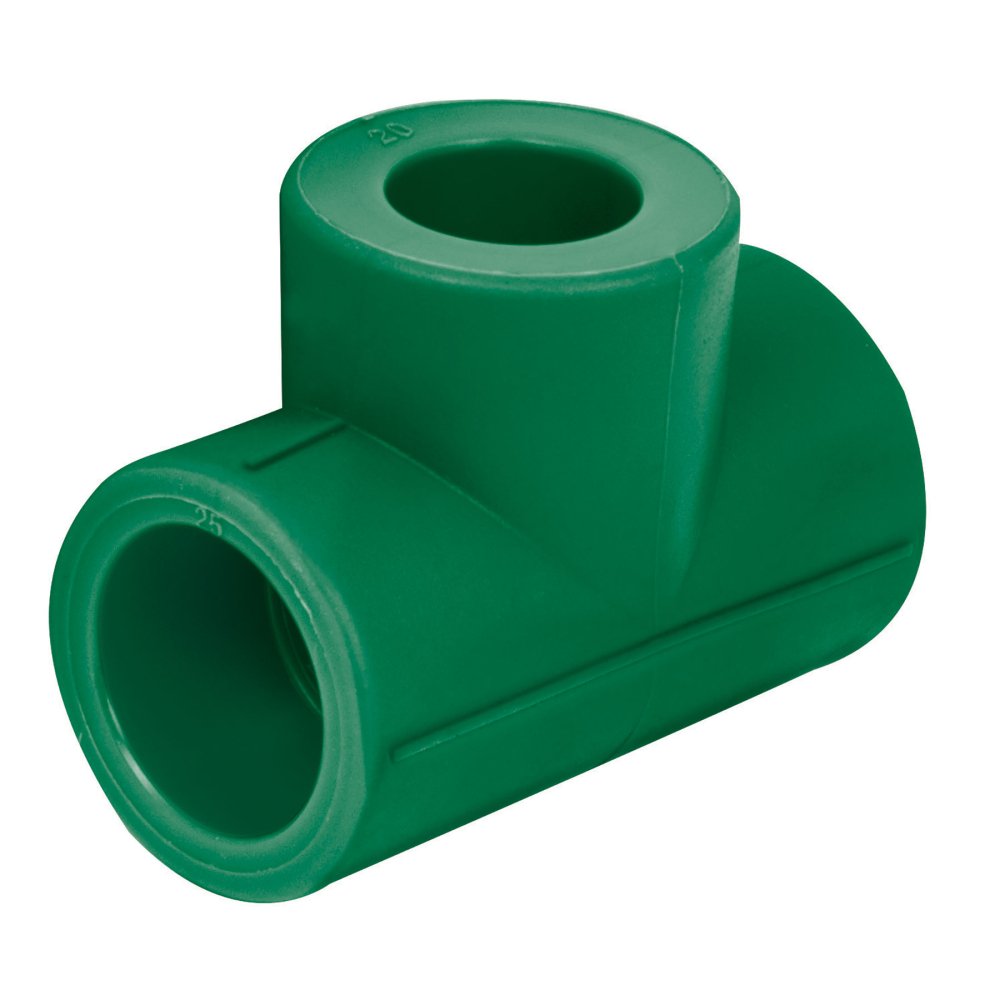 Tee reducida de PPR 3/4' x 1/2' x 1/2', FOSET CV-721