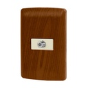 Placa armada con conexión para TV, madera, línea Italiana PA-TV-IM