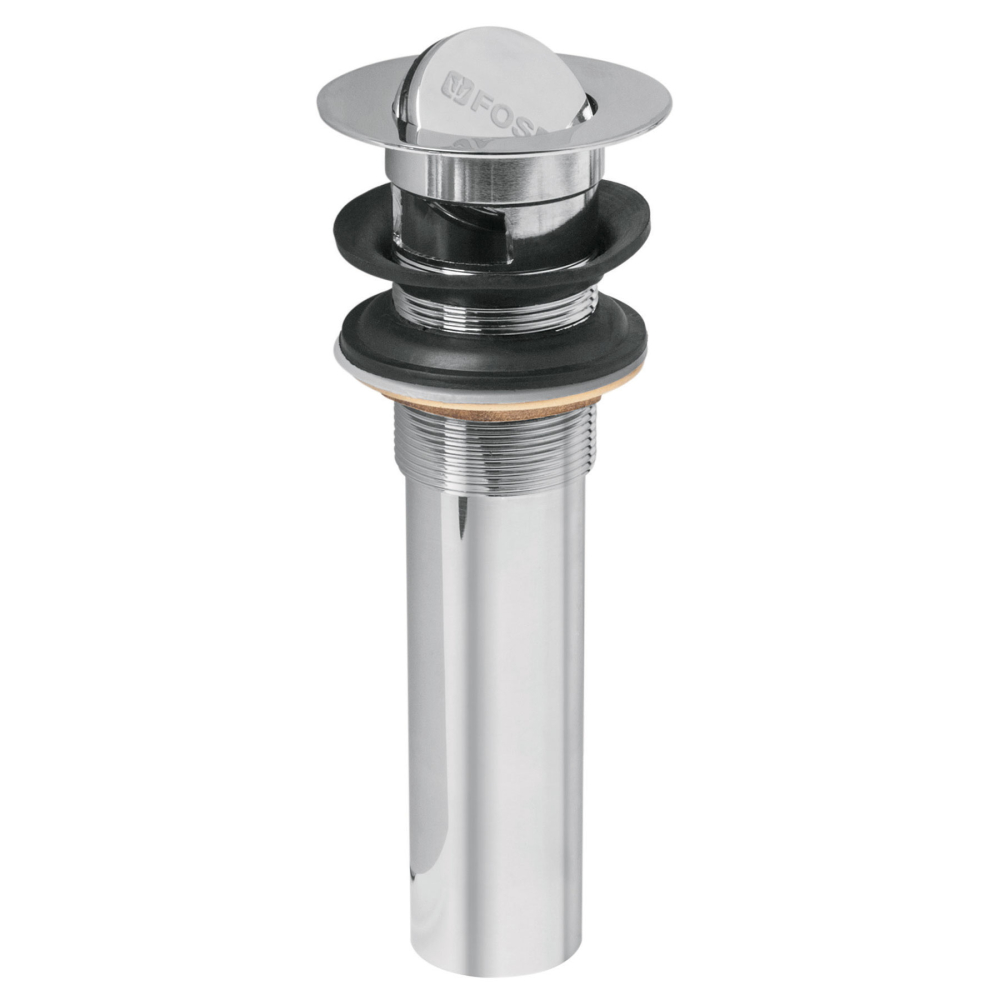 Contra p/lavabo con rebosadero, tipo moneda, cromo, 1-1/4' CE-205