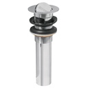 Contra p/lavabo con rebosadero, tipo moneda, cromo, 1-1/4' CE-205