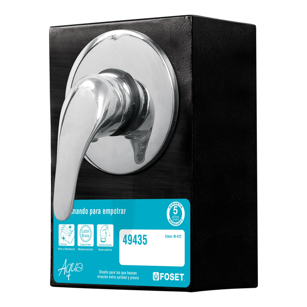 Exhibidor con monomando para regadera AQM-71, FOSET EX-F-AQM-71