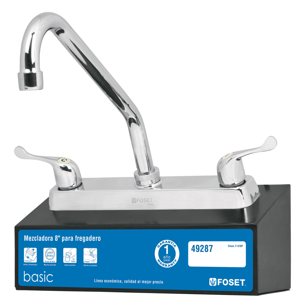 Exhibidor con mezcladora F-318-P, FOSET EX-F-318P