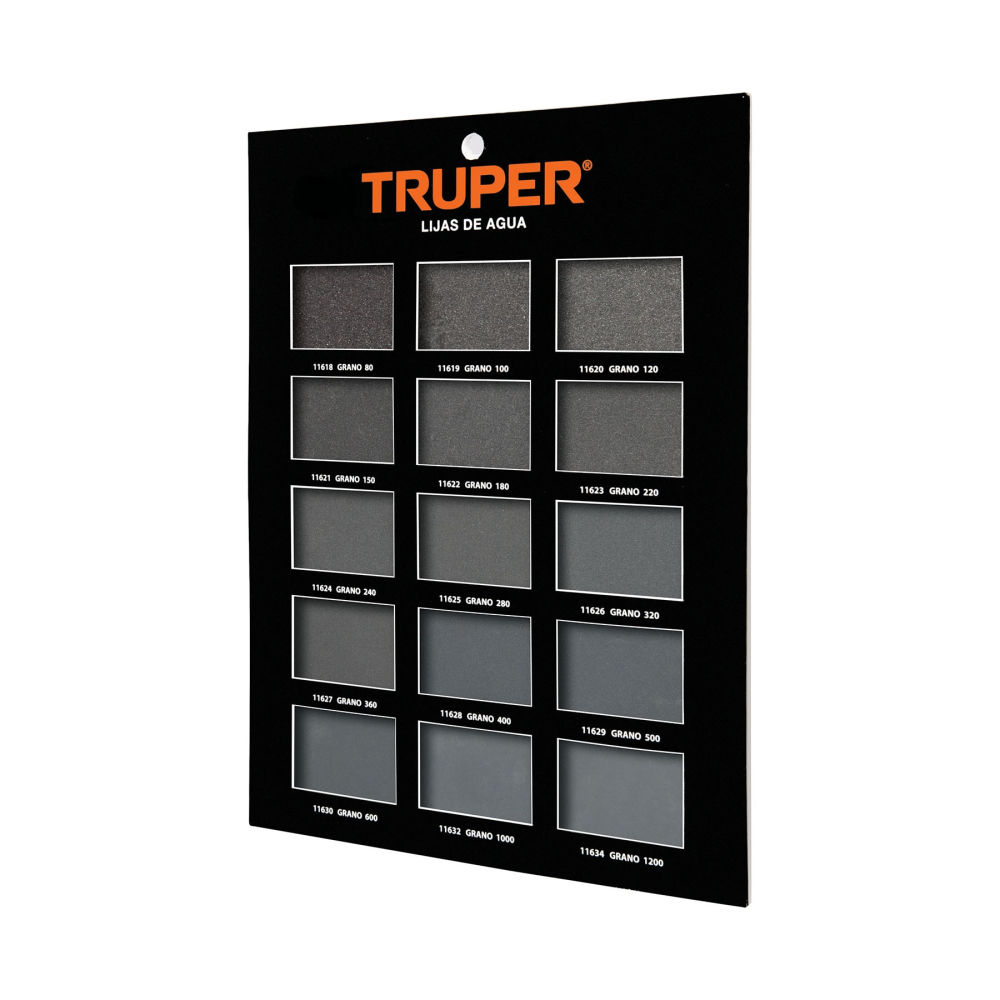 Exhibidor Truper de lijas de agua EXT-LA
