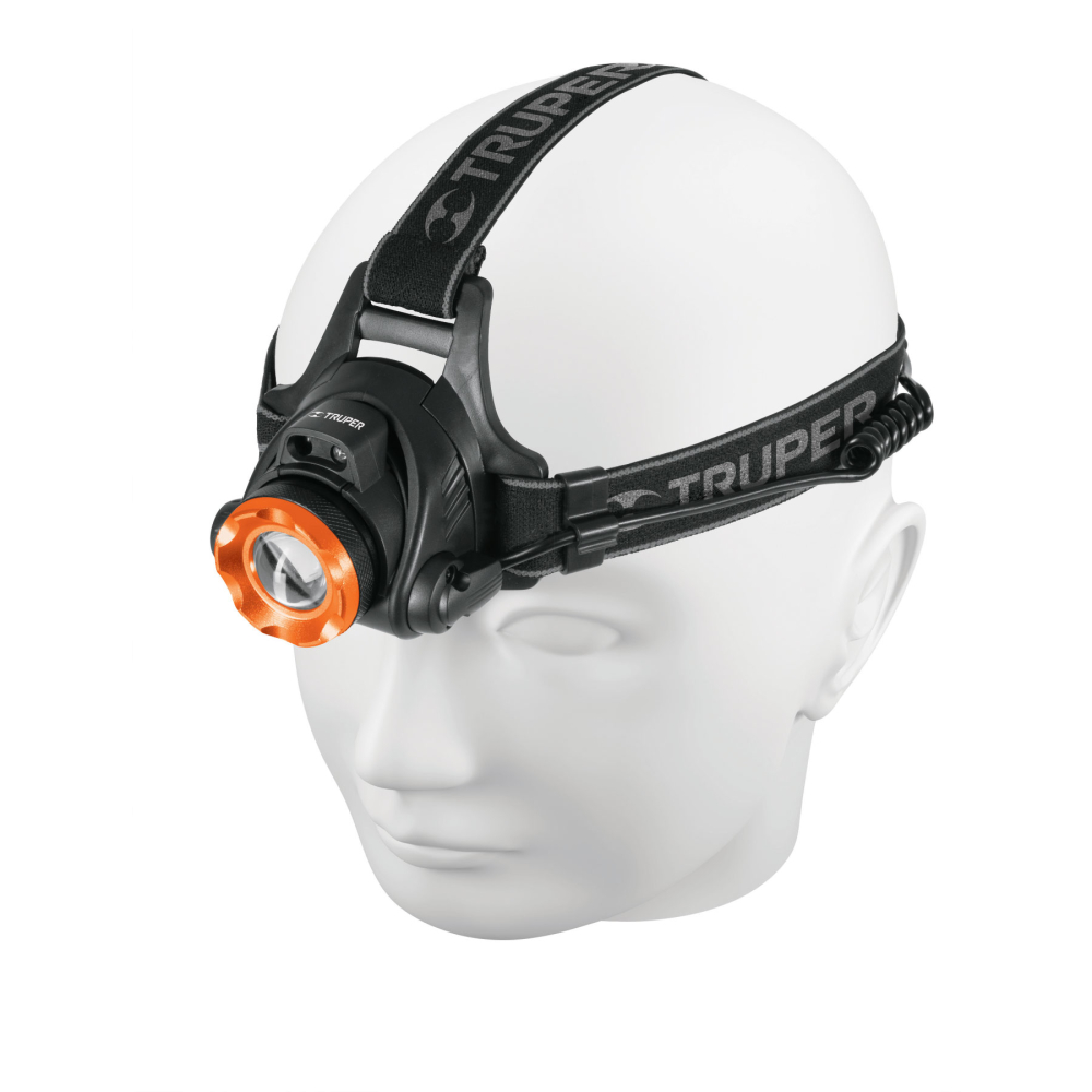 Linterna de minero LED 300 lm, recargable, TRUPER EXPERT LI-CA-300R