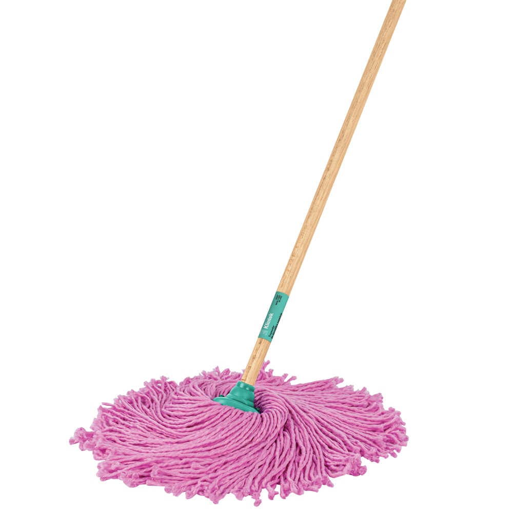 Trapeador de microfibra española, bastón de 120 cm, KLINTEK MECH-175SE