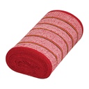 Rollo de 25 m de jerga sarga gruesa roja, KLINTEK JER-25R