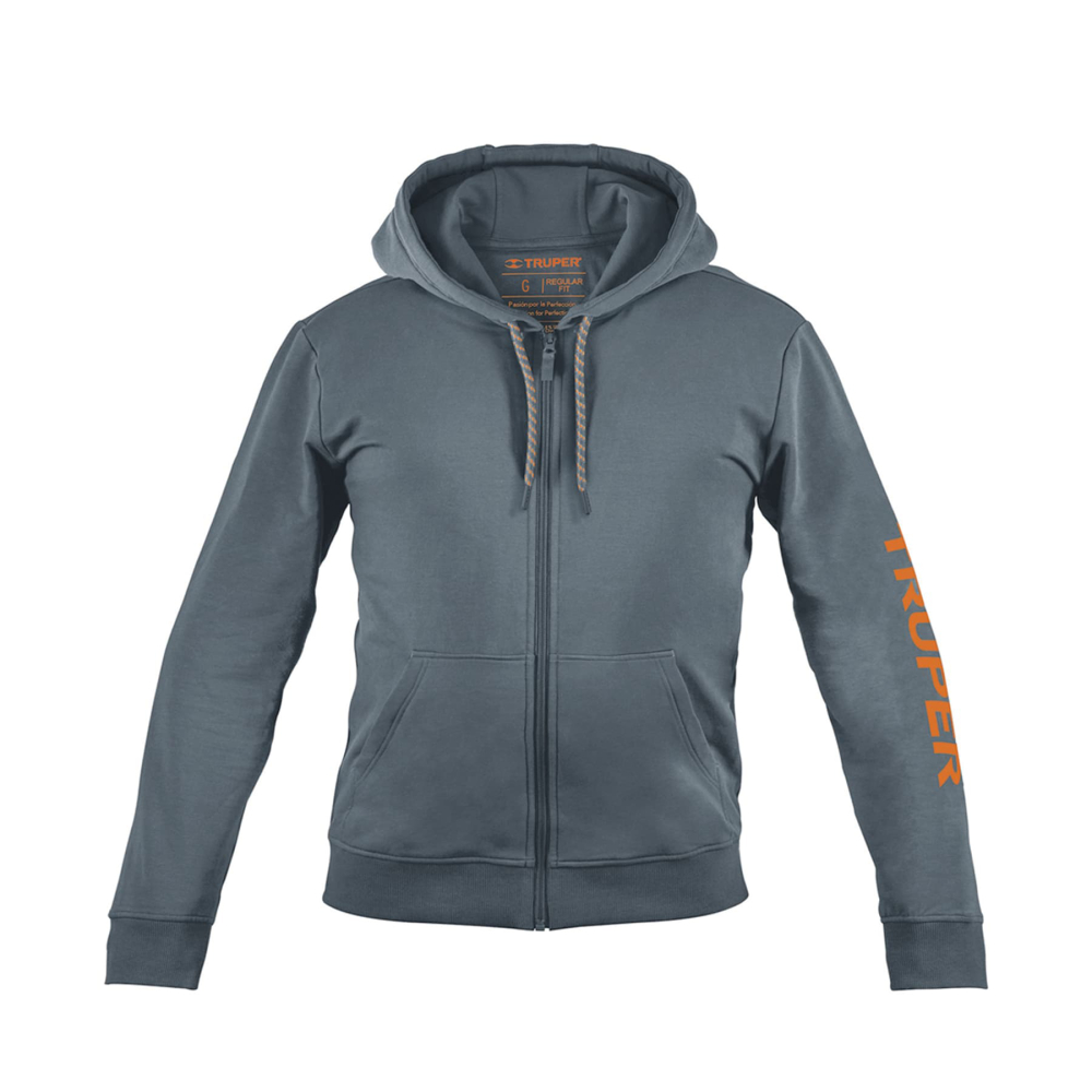 Sudadera gris para caballero, talla G, TRUPER SUD-GC-G