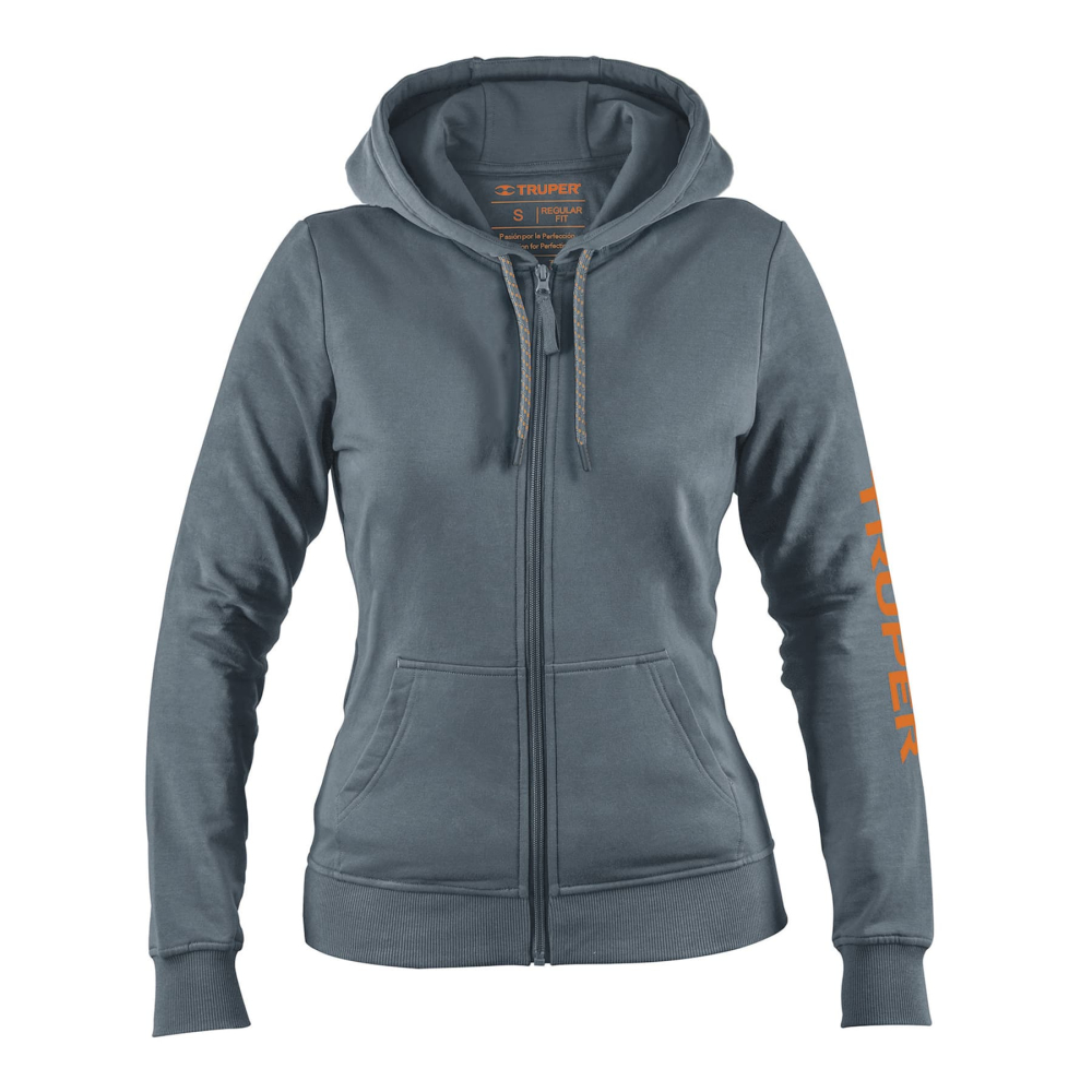 Sudadera gris para dama, talla CH, Truper SUD-GD-CH