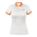 Playera polo performance para mujer, blanca, M, Truper DRY-BD-M