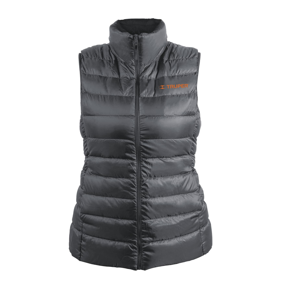 Chaleco de plumas ligero para mujer, gris, G, TRUPER CHA-GD-G