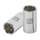 Dado largo de 1-1/4' 12 puntas, cuadro 1/2', TRUPER D-1240-EL