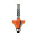 Broca para router, redondeado con moldura, 1-1/8' con balero BROU-RM1-1/8X