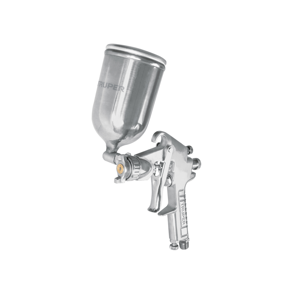 Pistola para pintar LVMP vaso aluminio, 1.7 mm, TRUPER PIPI-421