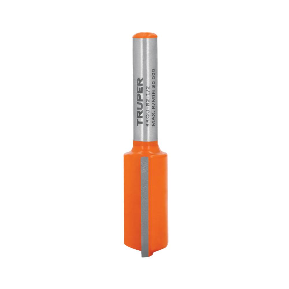 Broca para router, recta 2 filos, 1/2', TRUPER BROU-R2-1/2