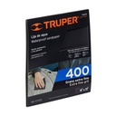 Lija de agua grano 400 de carburo de silicio, Truper LIAG-400