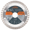 Disco de diamante de 4-1/2' x 2.2 mm, rin turbo, TRUPER DID-245