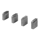 Juego de 4 peines 3/4' para tarrajas TA-850 y TA-851, TRUPER P-850-3/4