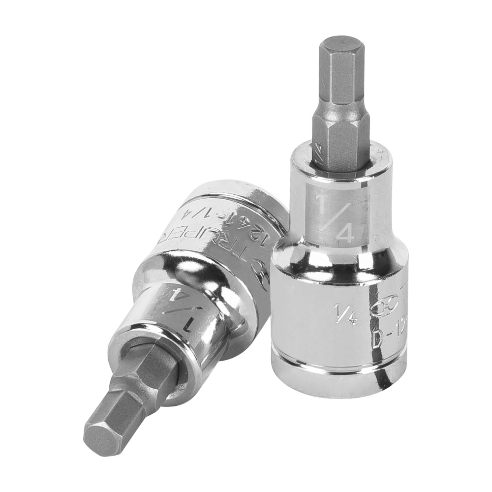 Dado punta hexagonal de 1/4', cuadro 1/2', TRUPER D-1241-1/4