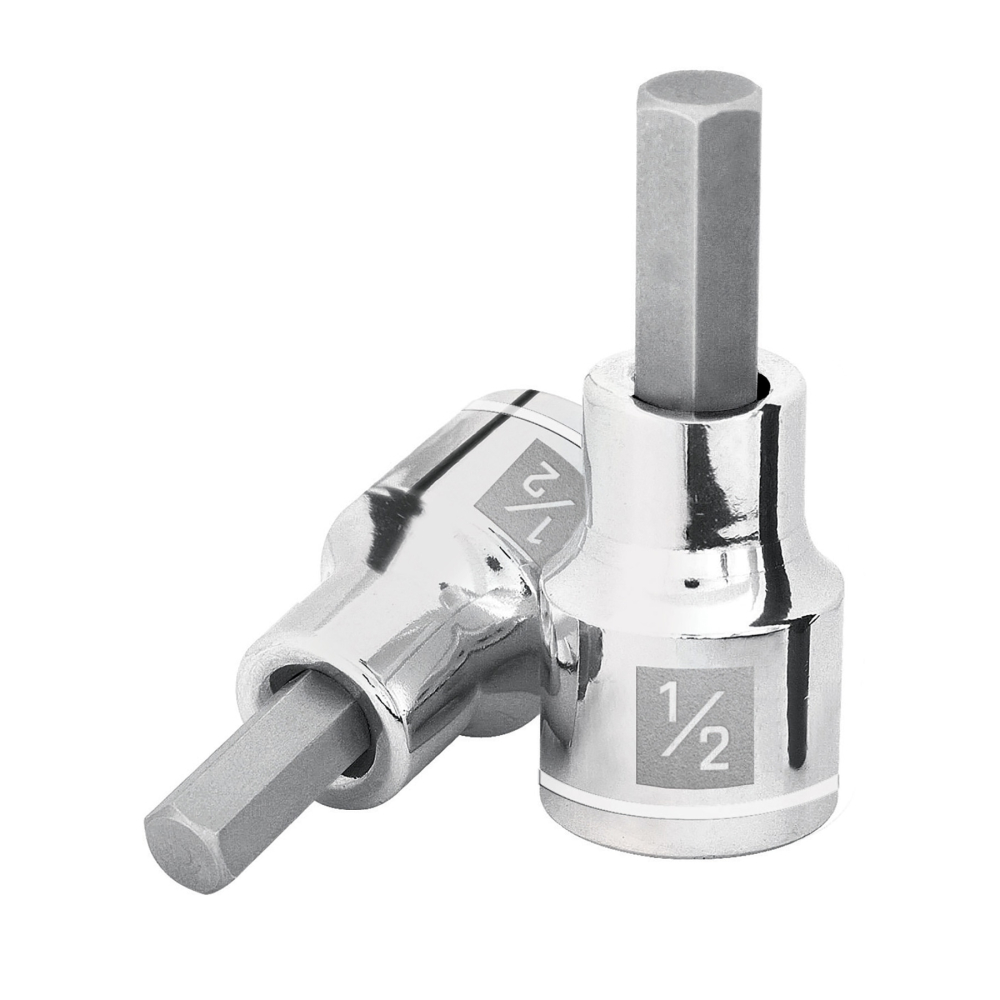 Dado punta hexagonal de 1/2', cuadro 1/2', TRUPER D-1241-1/2
