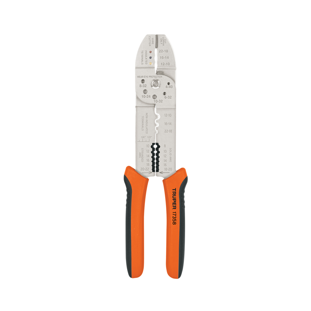 Pinza multiusos 10', para cable 22-10 AWG, TRUPER PE-CA-10