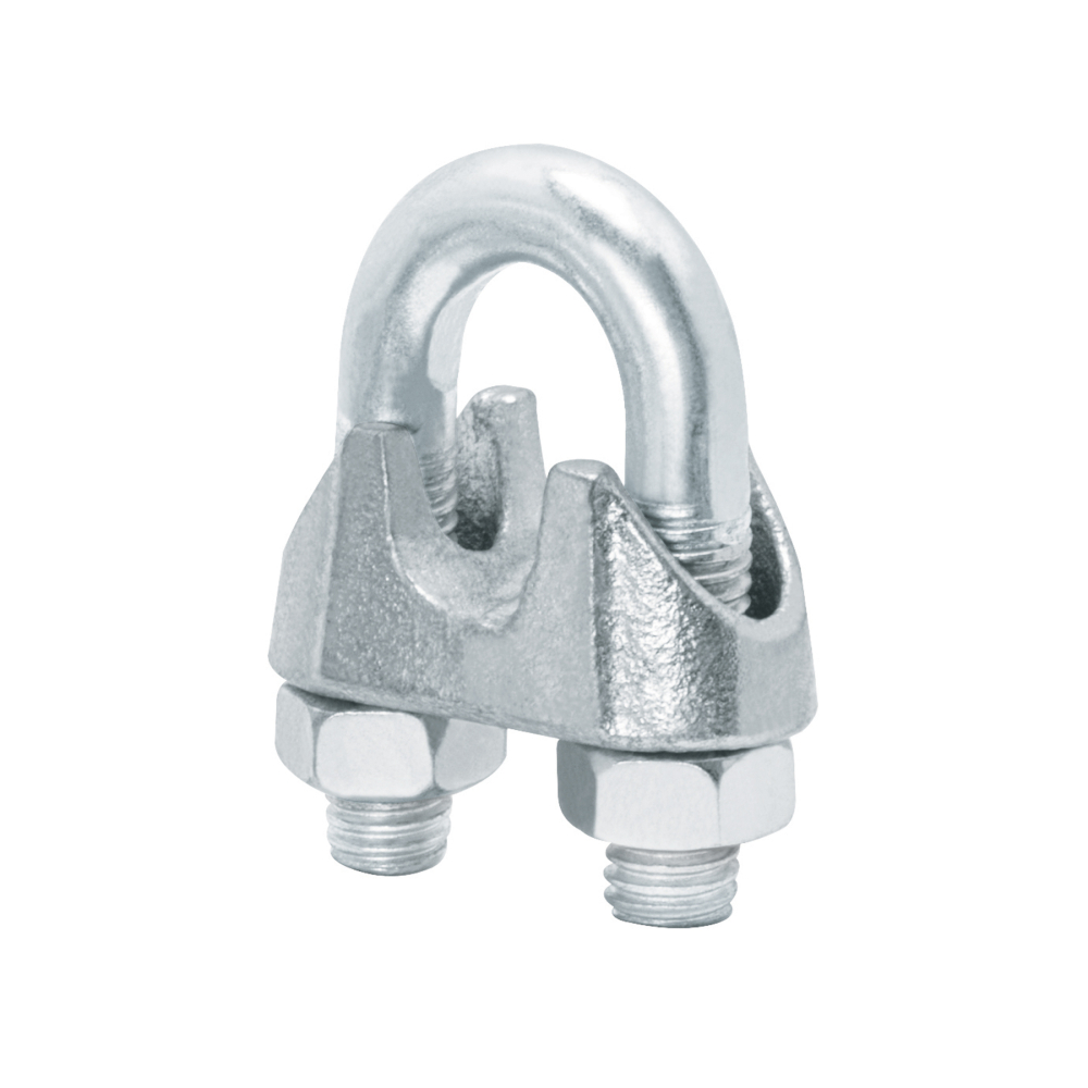 Blíster c/1 nudo (perro) de hierro p/cable de 1/2', FIERO NUDO-1/2