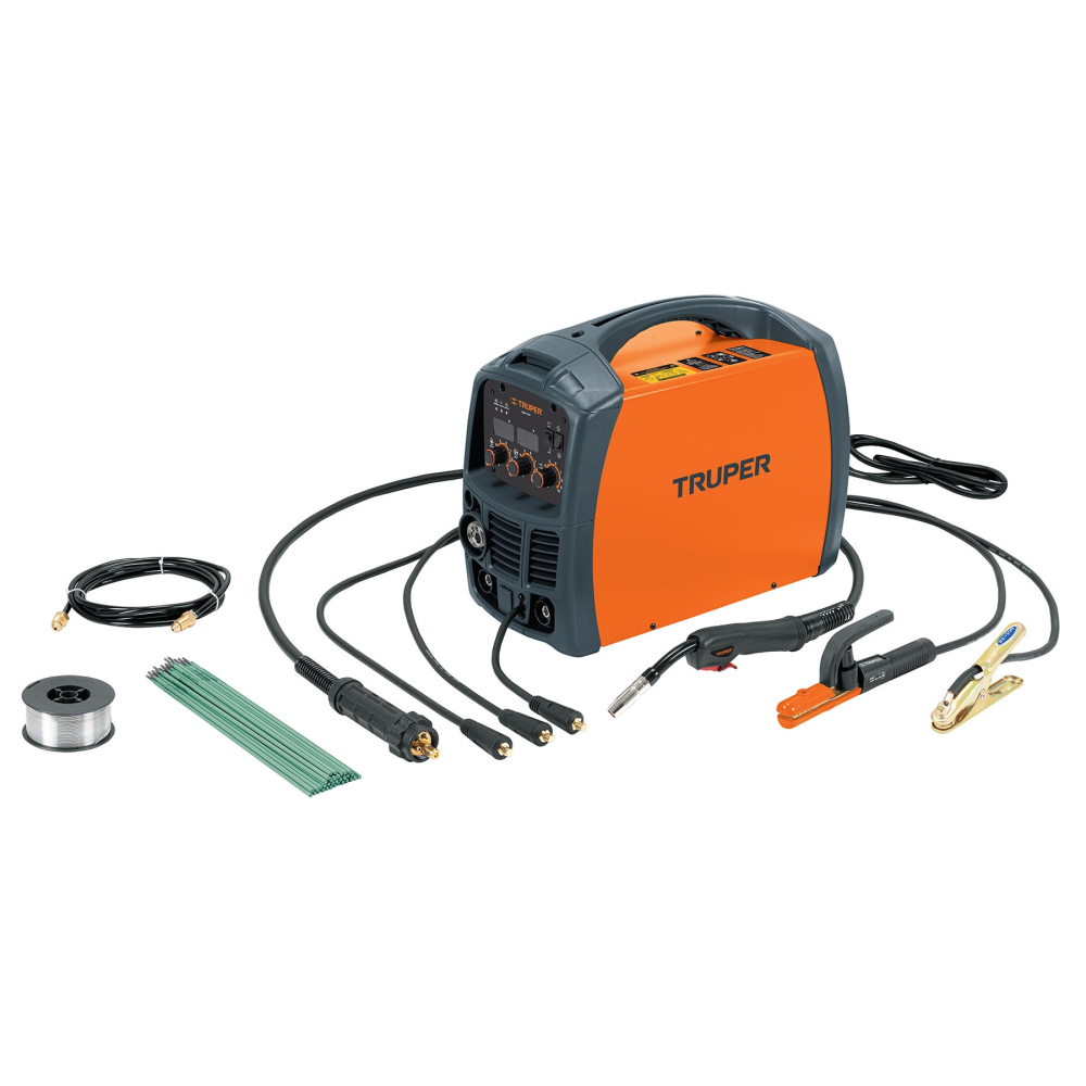 Soldadora para microalambre y electrodo, 130A, TRUPER SOMI-130X