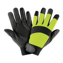 Guantes mecánico, alta visibilidad, palma poliuretano, verde GU-645
