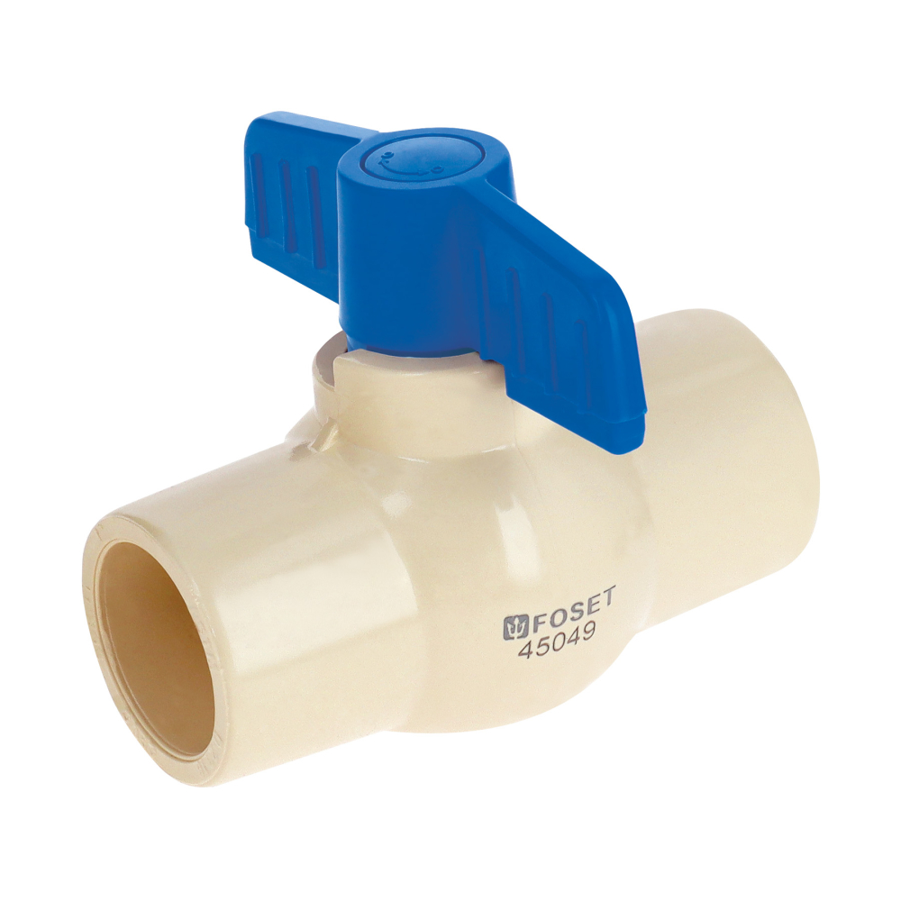 Válvula de esfera de CPVC de 1', FOSET CPVC-ES-1